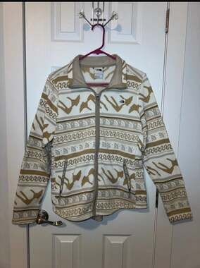The North Face Printed Crescent Full-Zip Fleece Women's Jacket, Size L